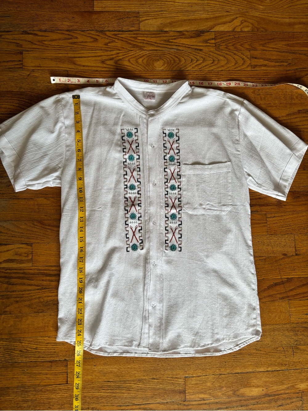 Cotton 100%High-quality guayabera shirt men’s size M made in Ecuador New